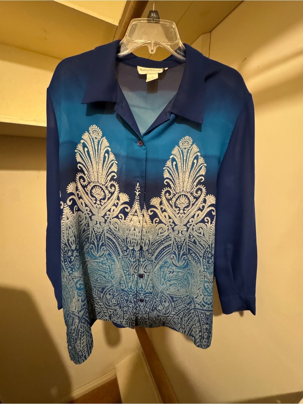 Lot of 6 Vintage Womens Blouses Tops Paisley Floral Green Blue Purple